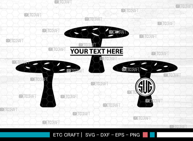 Mushroom Icons Monogram, Mushroom Svg, Fungi Svg, Mushrooms, Cute Mushrooms, Mushroom Monogram, Icon Monogram, Svg Cut File, Dxf, Eps, Png, SVG ETC Craft 