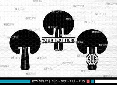 Mushroom Icons Monogram, Mushroom Svg, Fungi Svg, Mushrooms, Cute Mushrooms, Mushroom Monogram, Icon Monogram, Svg Cut File, Dxf, Eps, Png, SVG ETC Craft 