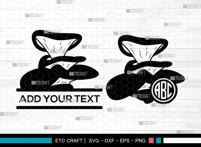 Mushroom Monogram SVG, Circle Monogram Svg, Witchy Mushrooms Svg, Fungus Svg, Champignon Svg, Mushroom Icon Svg, Mushroom SVG ETC Craft 