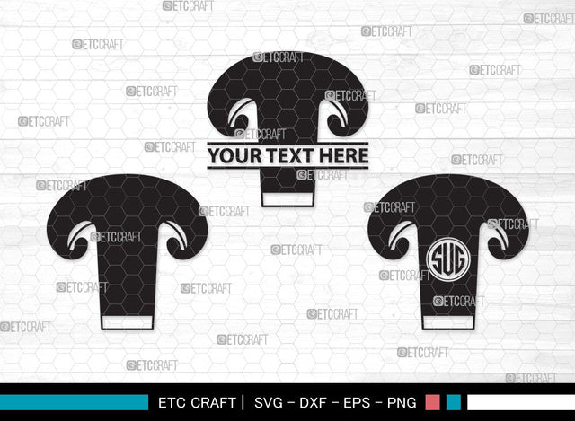 Mushroom Monogram SVG | Fungus Svg | Fungi Svg | Shrooms Svg | Mushroom Clipart SVG ETC Craft 