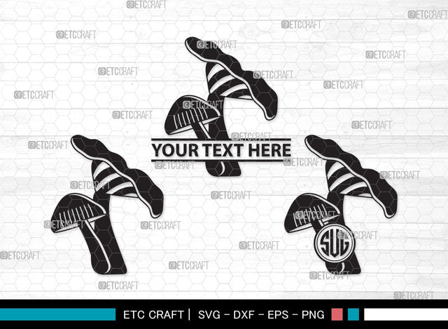 Mushroom Monogram SVG | Fungus Svg | Fungi Svg | Shrooms Svg | Mushroom Clipart SVG ETC Craft 