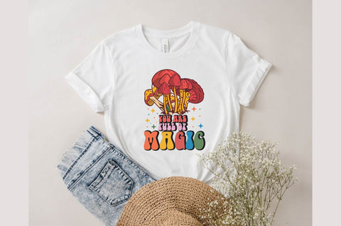 Mushroom Retro Hippie Sublimation SVG designartist 