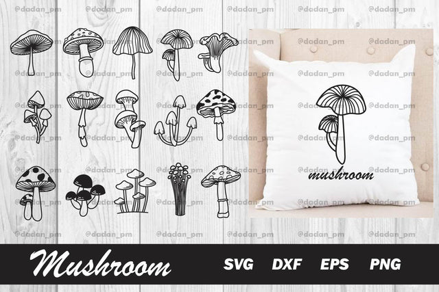 Mushroom svg, dxf, eps, png SVG dadan_pm 
