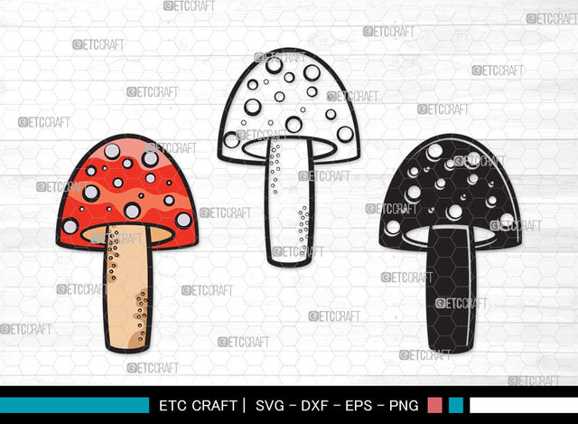 Mushroom SVG | Fungus Svg | Fungi Svg | Shrooms Svg | Mushroom Clipart SVG ETC Craft 