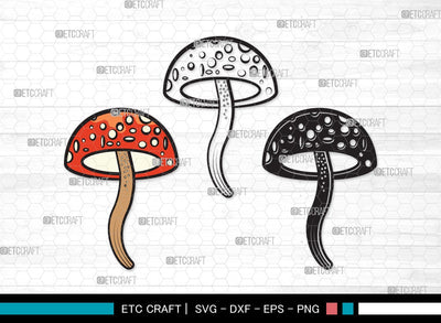 Mushroom SVG | Fungus Svg | Fungi Svg | Shrooms Svg | Mushroom Clipart SVG ETC Craft 