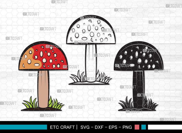 Mushroom SVG | Fungus Svg | Fungi Svg | Shrooms Svg | Mushroom Clipart SVG ETC Craft 