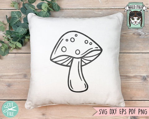 Mushroom SVG, Mushroom Cut File, Mushroom Clipart, Mushroom Vector, Mushroom png, Floral Mushroom svg, Mushroom DXF, Flower Mushroom svg SVG Wild Pilot 