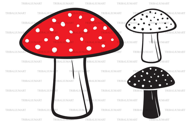 Mushroom SVG TribaliumArtSF 