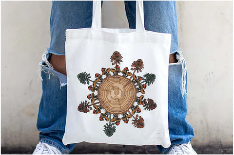 Mushroom Tree Ring Sublimation Sublimation Jagonath Roy 