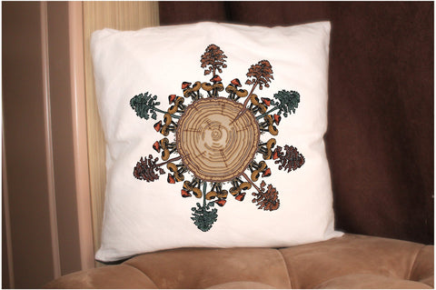 Mushroom Tree Ring Sublimation Sublimation Jagonath Roy 