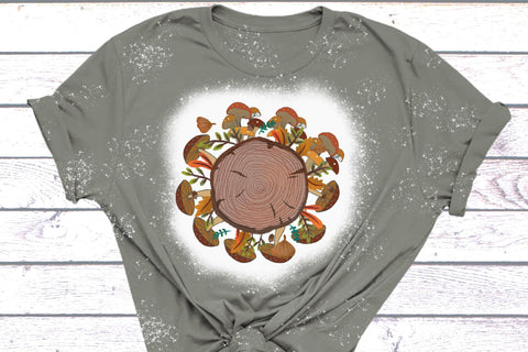 Mushroom Tree Ring Sublimation Sublimation Rupkotha 