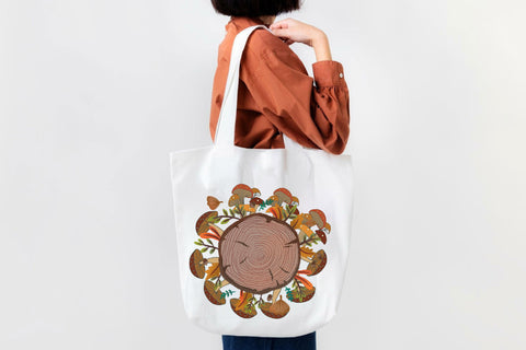 Mushroom Tree Ring Sublimation Sublimation Rupkotha 