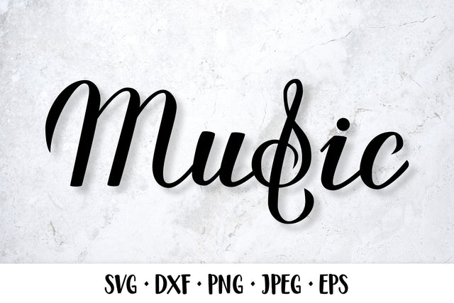 Music hand lettered SVG SVG LaBelezoka 