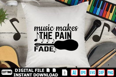 Music Makes the Pain Fade SVG Craftlabsvg24 