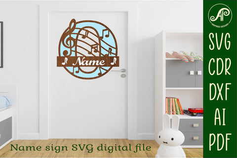 Music Monogram Letter O SVG Cut File SVG APInspireddesigns 