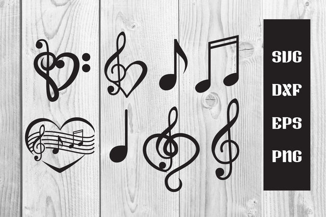 music note heart svg cut file, sublim SVG dadan_pm 