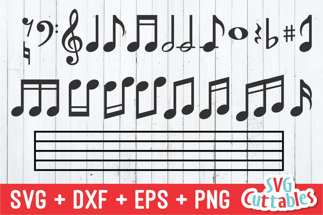 Music Notes Svg Cuttables 