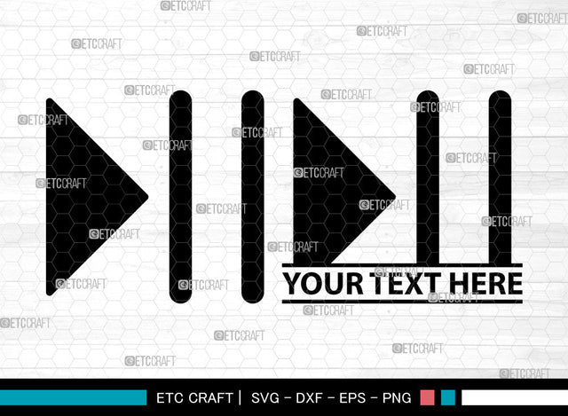 Music Player Icons Monogram, Music Player Svg, Music Svg, Audio Player Svg, Player Button Svg, Music Player Monogram, Icon Monogram, Svg Cut File, Dxf, Eps, Png, SVG ETC Craft 
