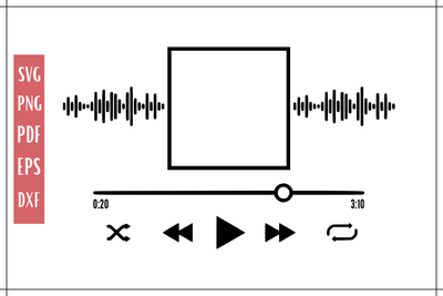 Music Player SVG | Audio Player SVG File SVG MockupSvgVenue 