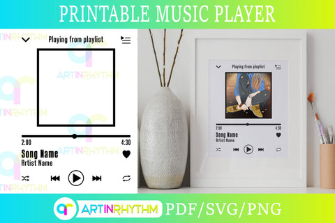 Music Player SVG, PNG, PDF SVG Artinrhythm shop 