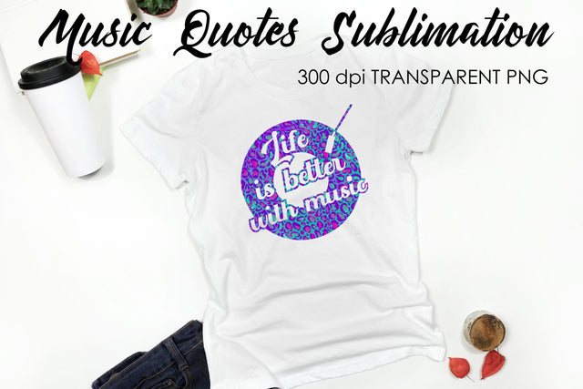 Music Quotes Sublimation | Funny T Shirt Designs | Music PNG Sublimation Fly Design 