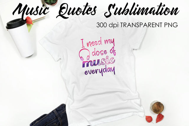 Music Quotes Sublimation | Funny T Shirt Designs | Music PNG Sublimation Fly Design 