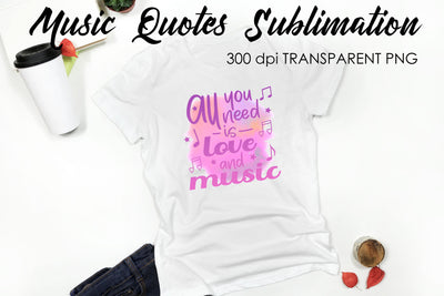 Music Quotes Sublimation | Funny T Shirt Designs | Music PNG Sublimation Fly Design 