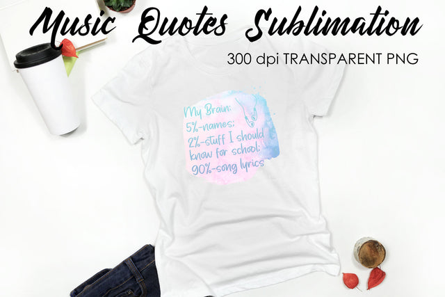 Music Quotes Sublimation | Funny T Shirt Designs | Music PNG Sublimation Fly Design 