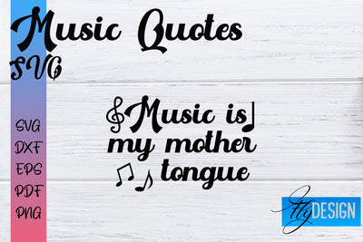 Music Quotes SVG | Funny Music Sayings SVG Fly Design 