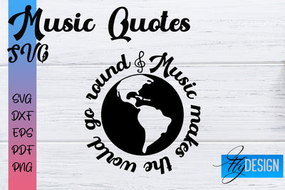 Music Quotes SVG | Funny Music Sayings SVG Fly Design 