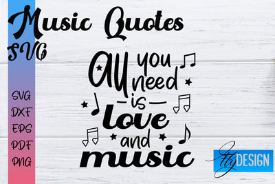 Music Quotes SVG | Funny Music Sayings SVG Fly Design 