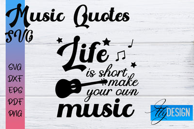 Music Quotes SVG | Funny Music Sayings SVG Fly Design 