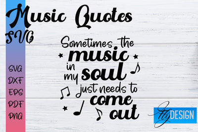 Music Quotes SVG | Funny Music Sayings SVG Fly Design 