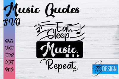 Music Quotes SVG | Funny Music Sayings SVG Fly Design 