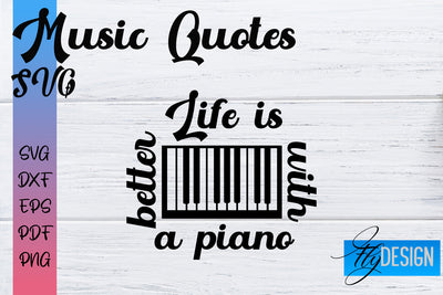 Music Quotes SVG | Funny Music Sayings SVG Fly Design 