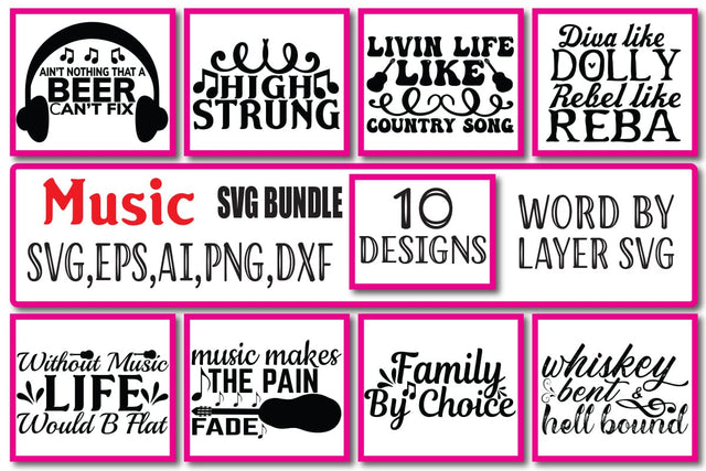 Music SVG Bundle Vol. 3 SVG Craftlabsvg24 