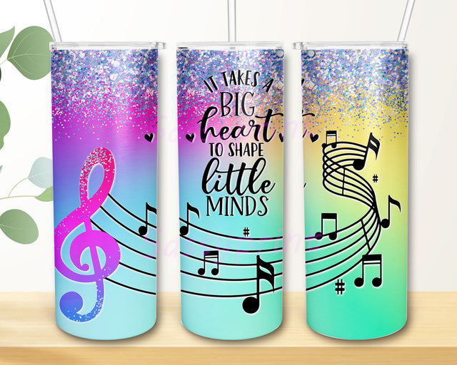 Music Teacher Tumbler 20oz Skinny Tumbler Design Sublimation, Musician, Music Notes Tumbler Template, Teacher Appreciation Tumbler Wrap Sublimation sassyprint 