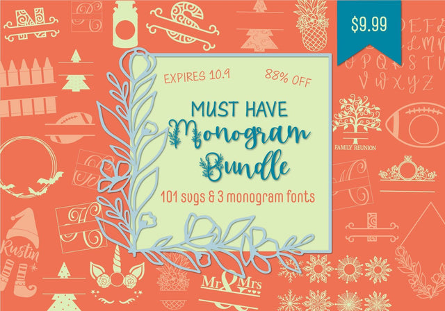 Must Have Monogram Bundle Bundle So Fontsy Design Shop 