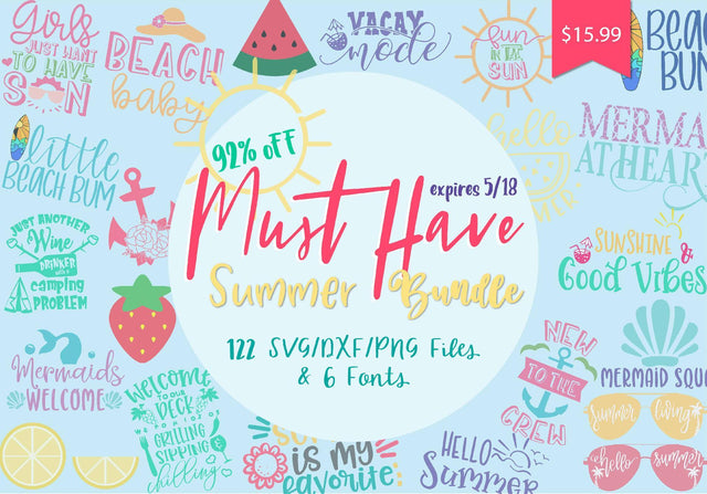 Must Have Summer Bundle Bundle So Fontsy Design Shop 