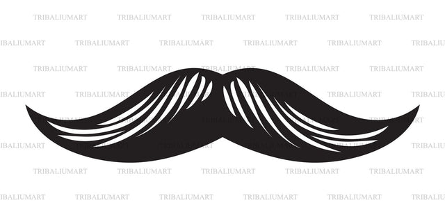Mustache icon SVG TribaliumArtSF 