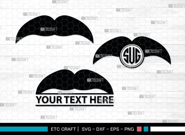 Mustache Monogram, Mustache Silhouette, Mustache SVG, Mustache Hipster Svg, Mustache Style Svg, SB00205 SVG ETC Craft 