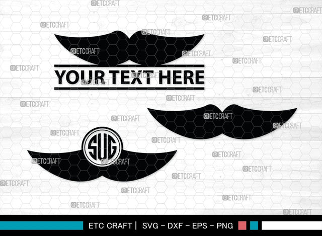 Mustache Monogram, Mustache Silhouette, Mustache SVG, Mustache Hipster Svg, Mustache Style Svg, SB00205 SVG ETC Craft 