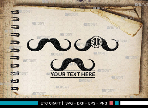 Mustache Monogram, Mustache Silhouette, Mustache SVG, Mustache Hipster Svg, Mustache Style Svg, SB00205 SVG ETC Craft 