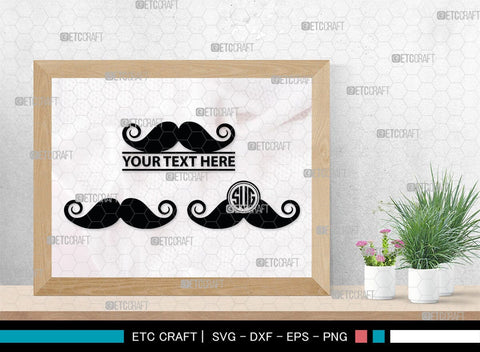 Mustache Monogram, Mustache Silhouette, Mustache SVG, Mustache Hipster Svg, Mustache Style Svg, SB00205 SVG ETC Craft 