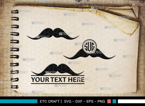 Mustache Monogram, Mustache Silhouette, Mustache SVG, Mustache Hipster Svg, Mustache Style Svg, SB00205 SVG ETC Craft 