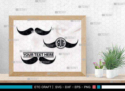 Mustache Monogram, Mustache Silhouette, Mustache SVG, Mustache Hipster Svg, Mustache Style Svg, SB00205 SVG ETC Craft 