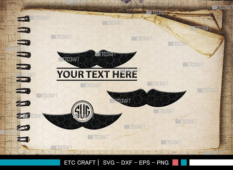 Mustache Monogram, Mustache Silhouette, Mustache SVG, Mustache Hipster Svg, Mustache Style Svg, SB00205 SVG ETC Craft 