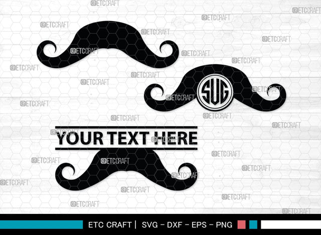 Mustache Monogram, Mustache Silhouette, Mustache SVG, Mustache Hipster Svg, Mustache Style Svg, SB00205 SVG ETC Craft 