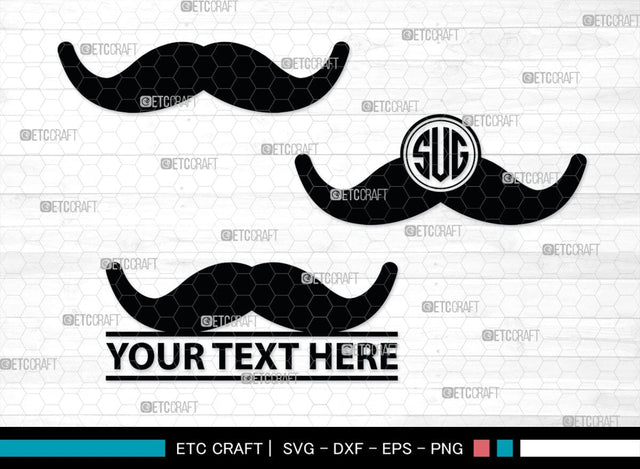 Mustache Monogram, Mustache Silhouette, Mustache SVG, Mustache Hipster Svg, Mustache Style Svg, SB00205 SVG ETC Craft 