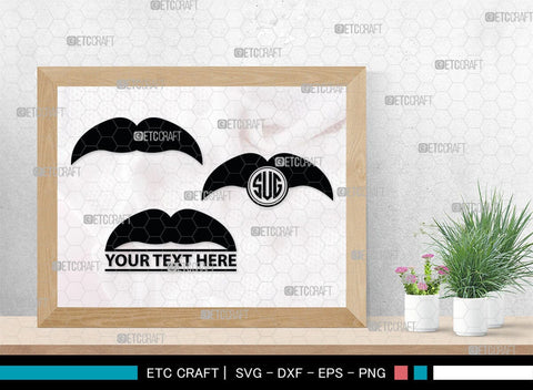 Mustache Monogram, Mustache Silhouette, Mustache SVG, Mustache Hipster Svg, Mustache Style Svg, SB00205 SVG ETC Craft 